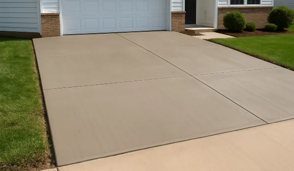a brand new concrete driveway from Houston Concrete Contractor in Cypress, TX - Cypress TX
